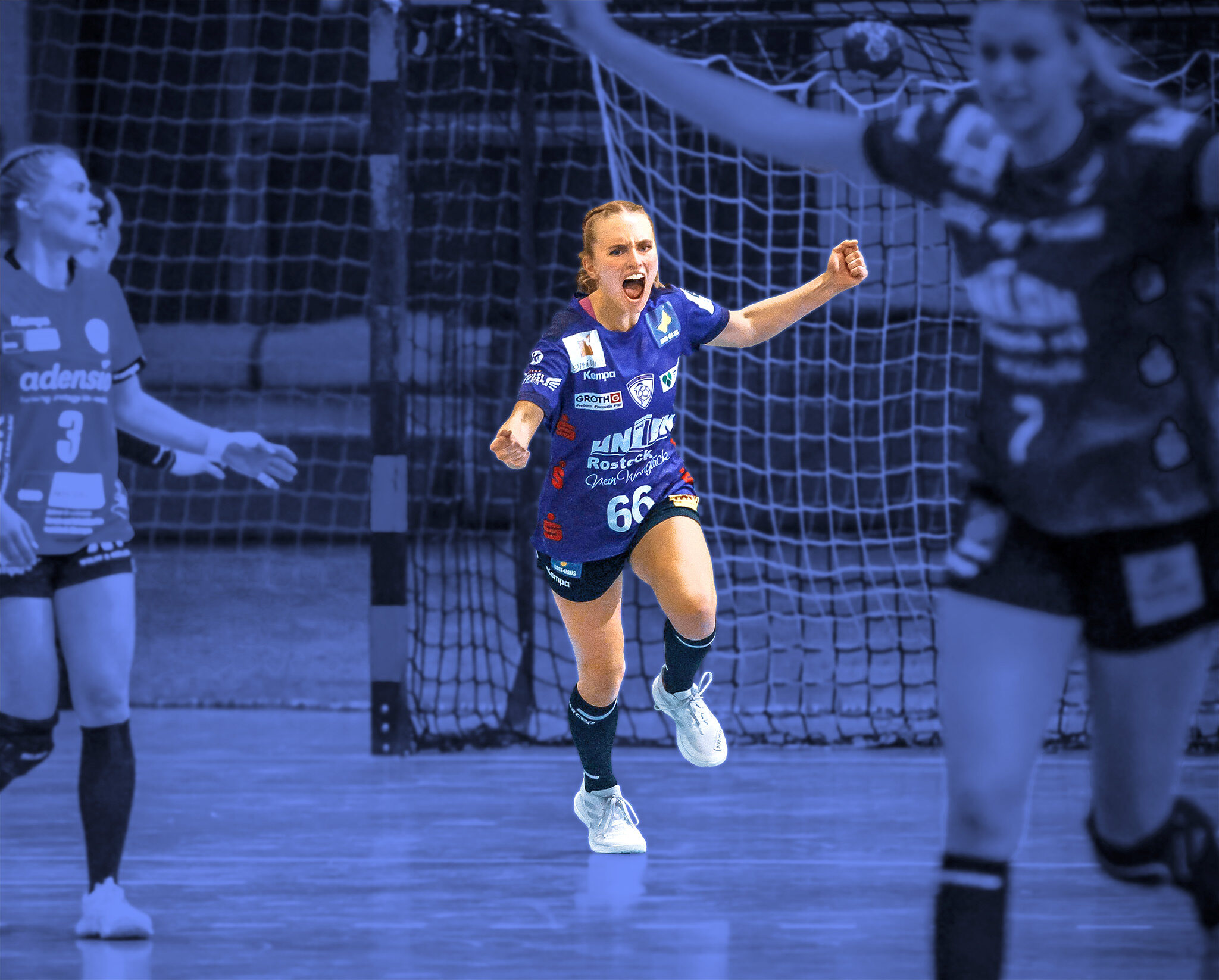 Dolphins Spielerin in Aktion